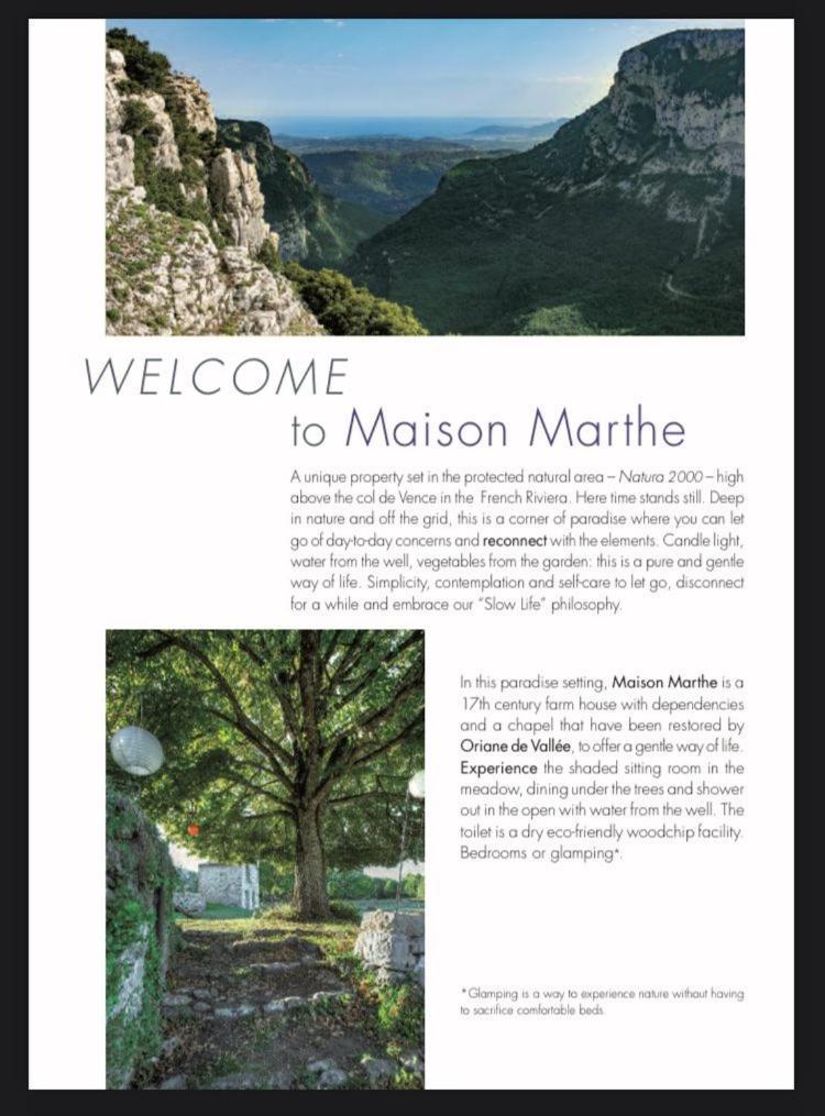 Maison Marthe - Maison Nomade Chic Coursegoules المظهر الخارجي الصورة